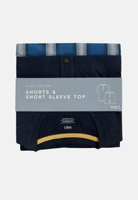 Marks & Spencer HENLEY CHECK SET - Pyjama - navy mix