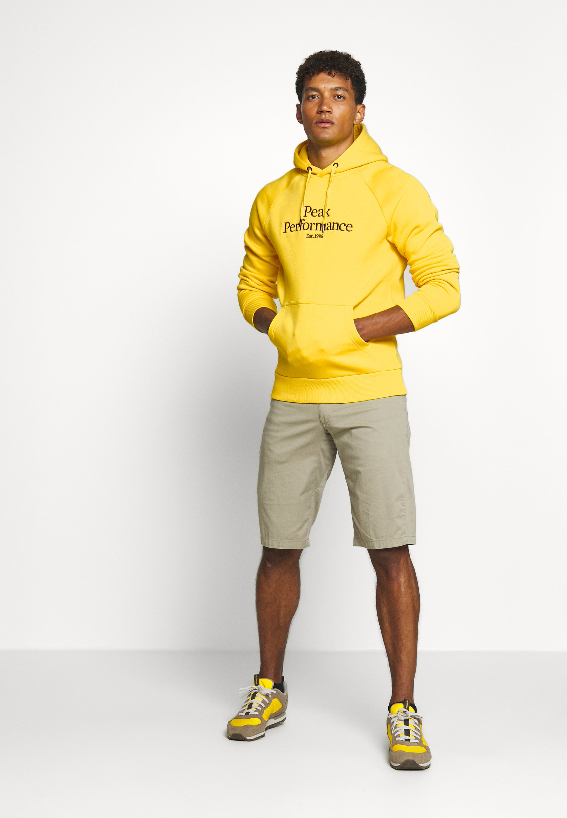 ORIGINAL HOOD Kapuzenpullover stowaway yellow ORIGINAL HOOD Kapuzenpullover stowaway yellow