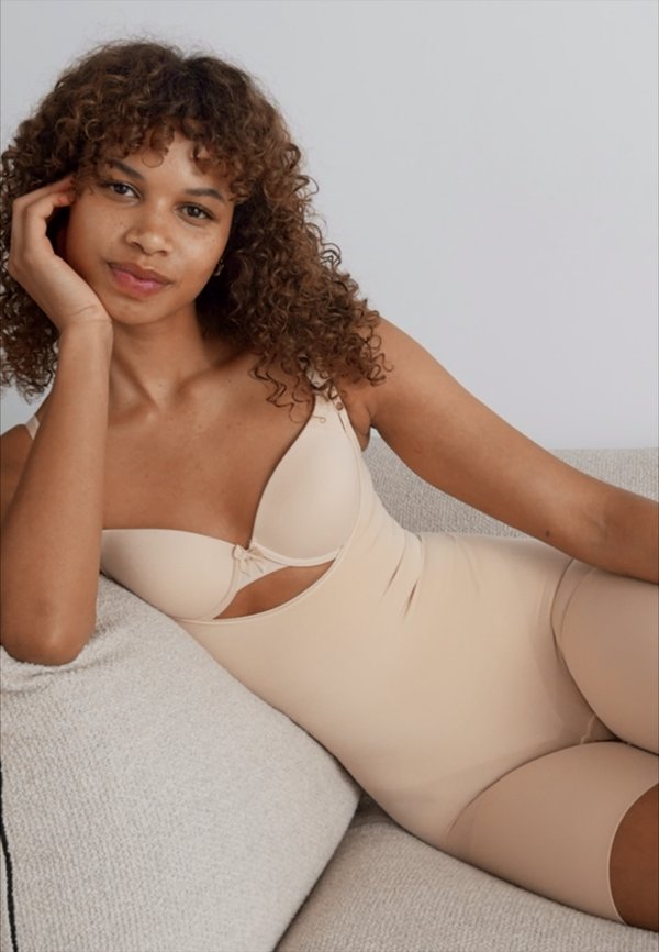 EVERYDAY SHAPING OPEN BUST MID THIGH - Shapewear - soft nude2