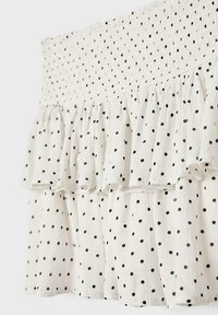 Stradivarius RUFFLED - Jupe trapèze - mottled grey