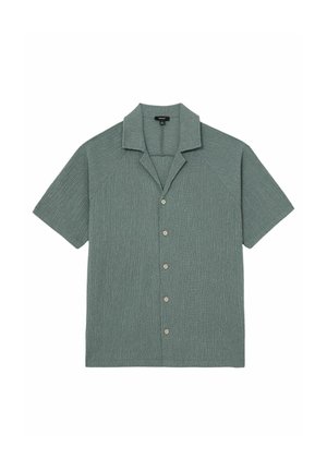 Reiss, REGULAR FIT - KNOX TEXTURED RAGLAN CUBAN-COLLAR SHIRT  . - Hemd - dark sage