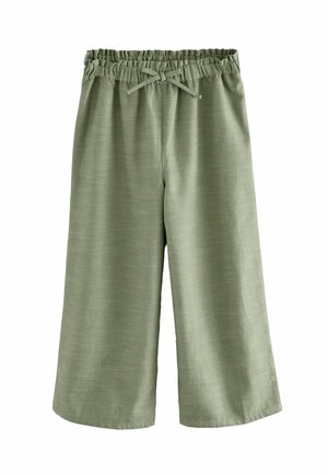 Next REGULAR FIT - WIDE - Hlače - khaki green
