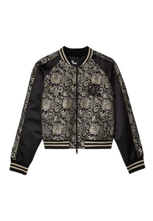 JACQUARD - Giubbotto Bomber - black grey