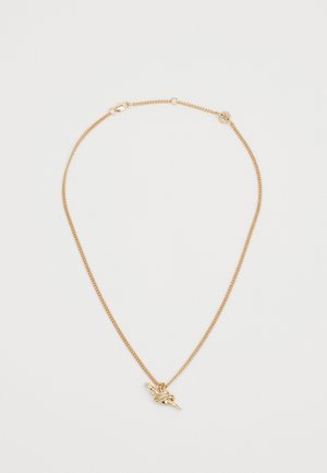 HEART & DAGGER FINE CHAIN CAST PENDANT NECKLACE - Halskette - gold-coloured