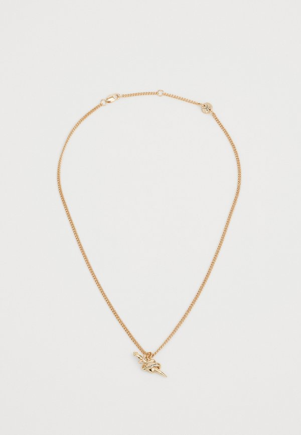 HEART & DAGGER FINE CHAIN CAST PENDANT NECKLACE - Necklace2