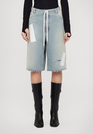 MM6 Maison Margiela Džinsa auduma šorti - light blue
