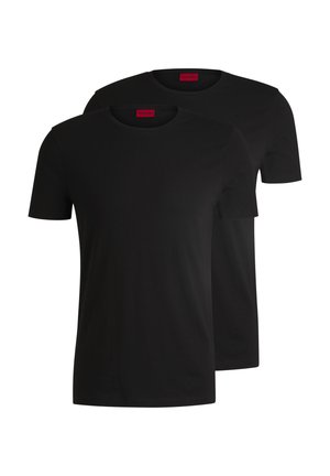 HUGO ROUND 2 PACK - Basic T-shirt - black