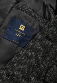 Next Pitkä takki - mottled dark grey