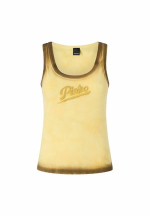 Pinko, COSMOPOLITAN CANOTTA - T-shirt con stampa - yellow-h