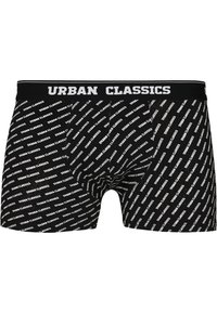 Urban Classics 5 PACK - Uske bokserice - wht dgrn char logo aop blk