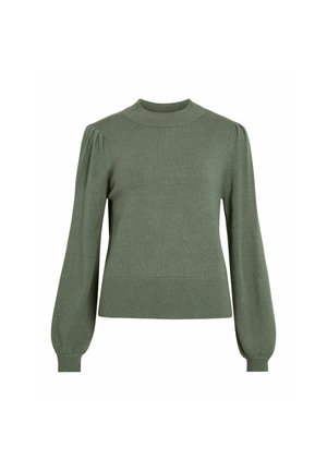 VILA, VIRIL TURTLE-NK BALLOON L/S TOP - NOOS - Pullover - laurel wreath