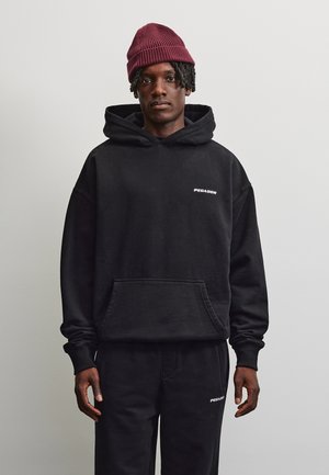 Pegador, LOGO OVERSIZED HOODIE - Hoodie - washed black