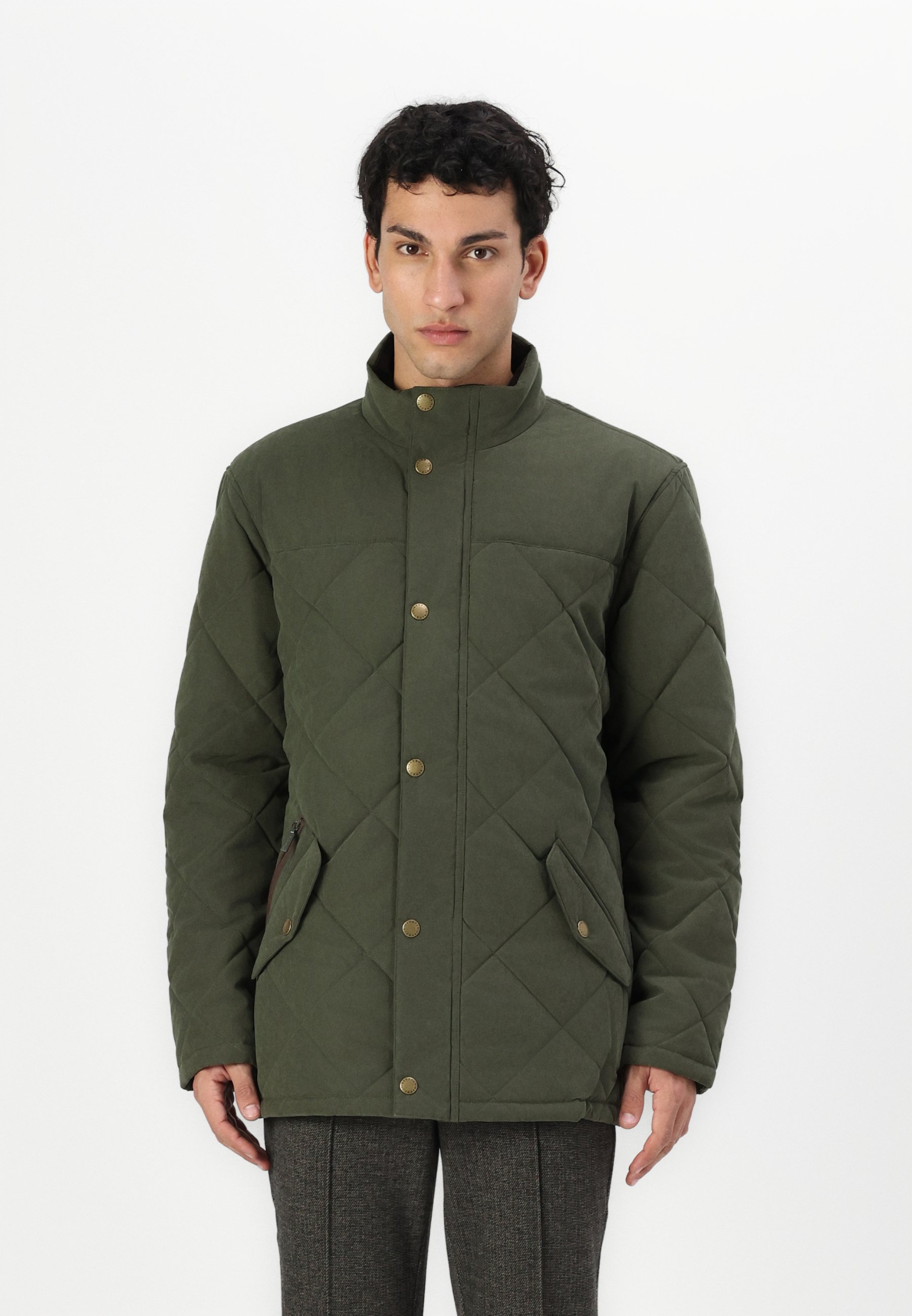 Barbour ELTER QUILTED JACKET - Light jacket - olive - Zalando