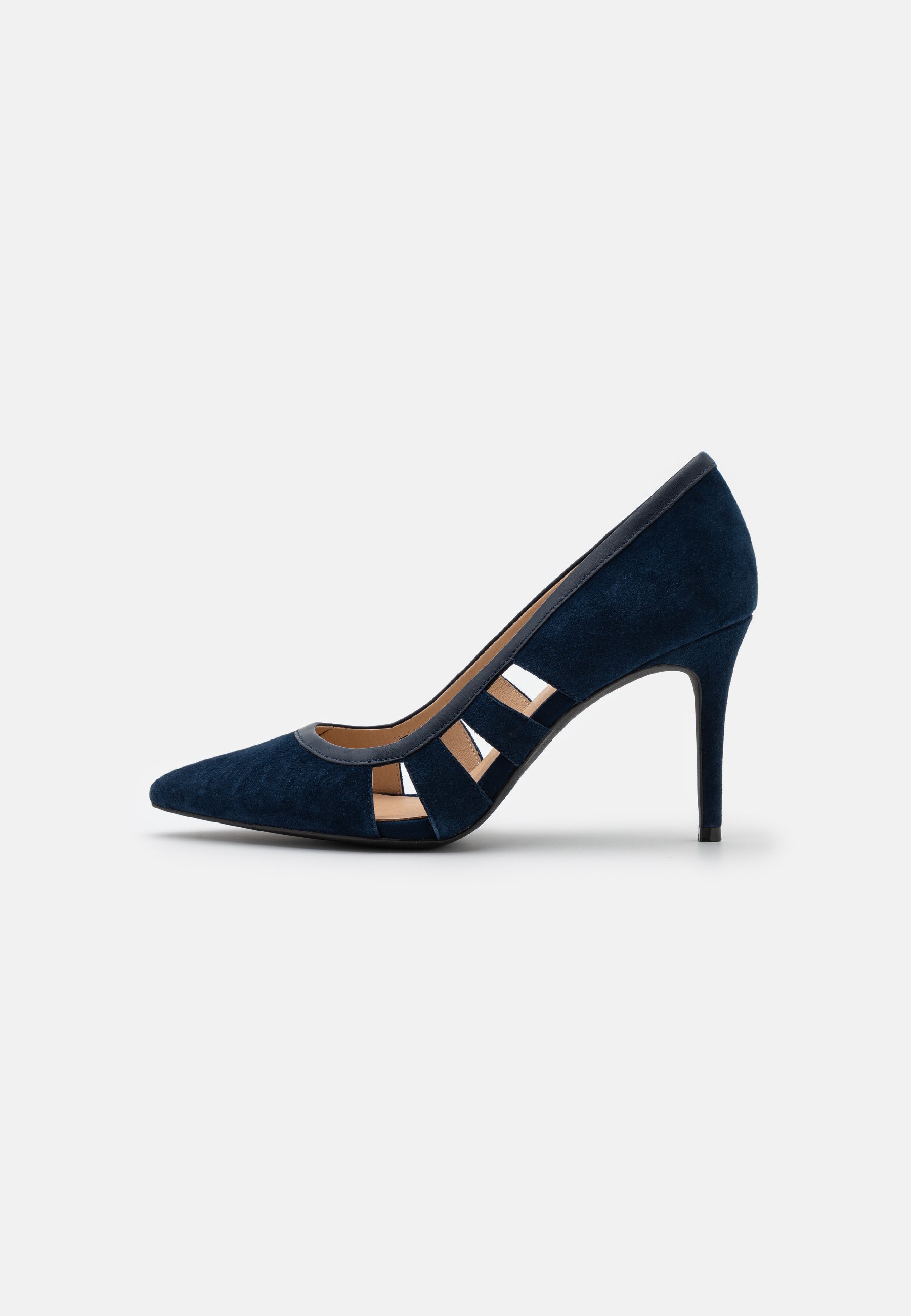 Escarpins Kew Bleu Nautique à Fleurs – Taille UK 3, Talon Compensé, été, Occasion