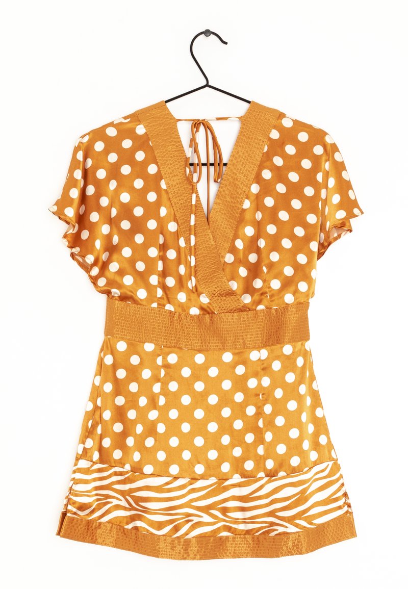 BCBGMAXAZRIA Day dress - gold/gold-coloured - (Pre-owned) - Zalando.ie