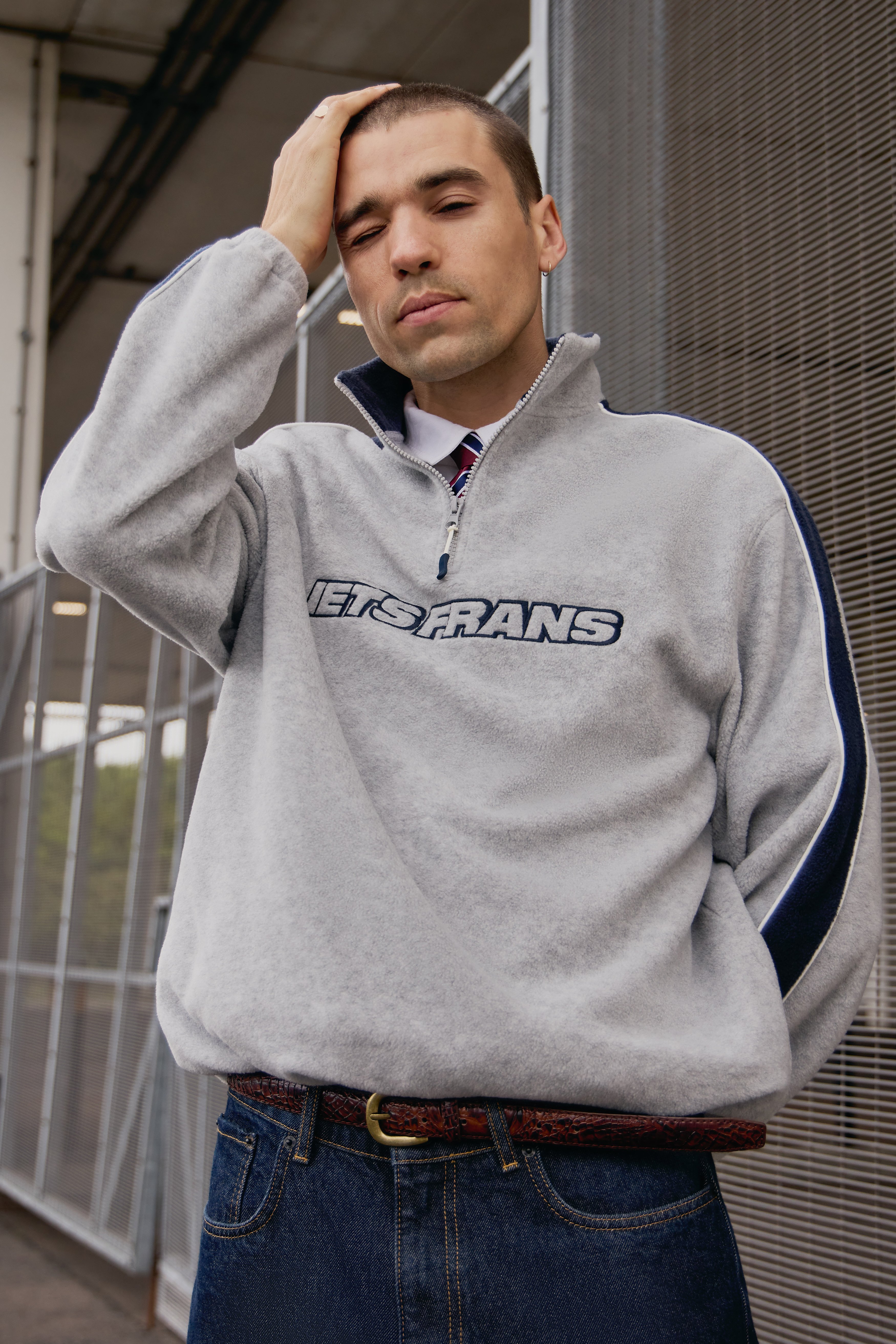 iets frans LOGO UNISEX - Fleece jumper - grey - Zalando.co.uk