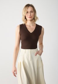 Anna Field 3 PACK - Top - gray/coconut milk/coffee bean