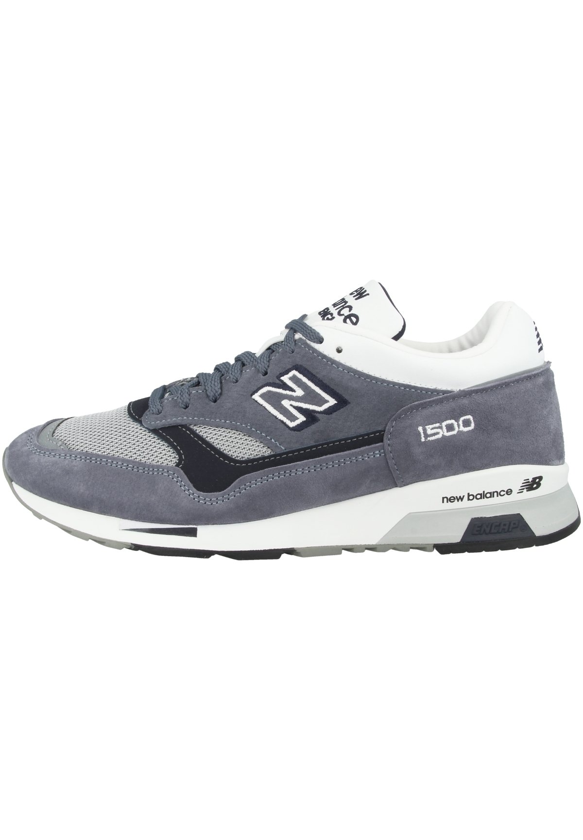New Balance Trainers - steel blue white 