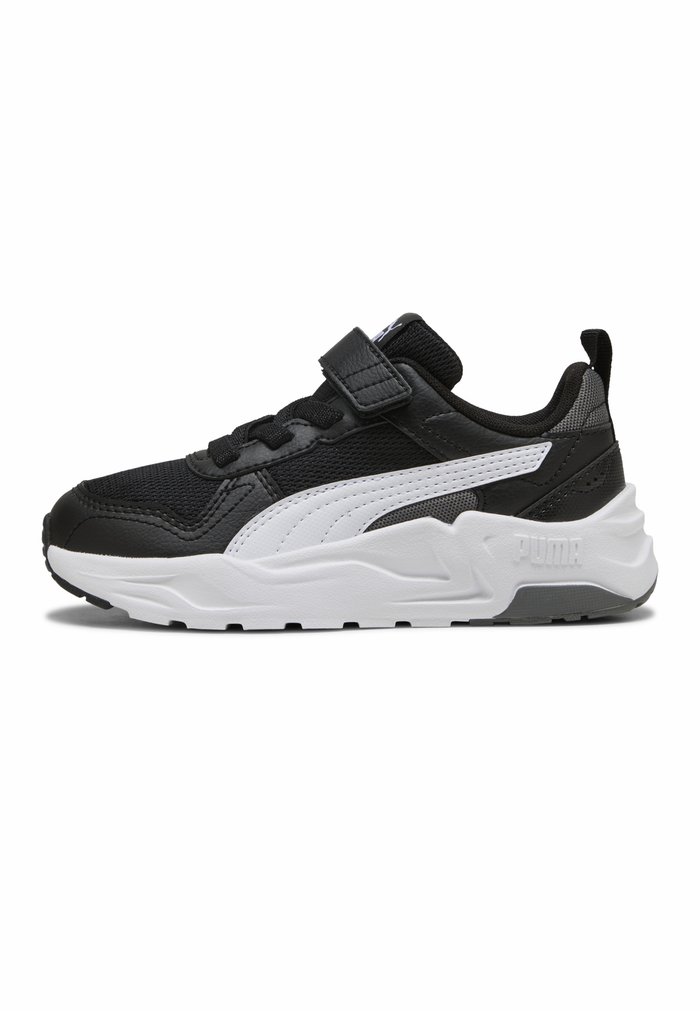 PUMA TRINITY 2 UNISEX - Baby shoes - black- white-cool dark gray