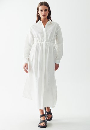 LUMI - Skjortklänning - white