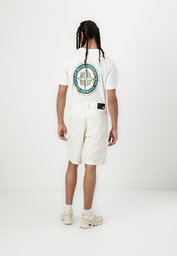 CARPENTER BAGGY - Denim shorts - oatmeal overdye3