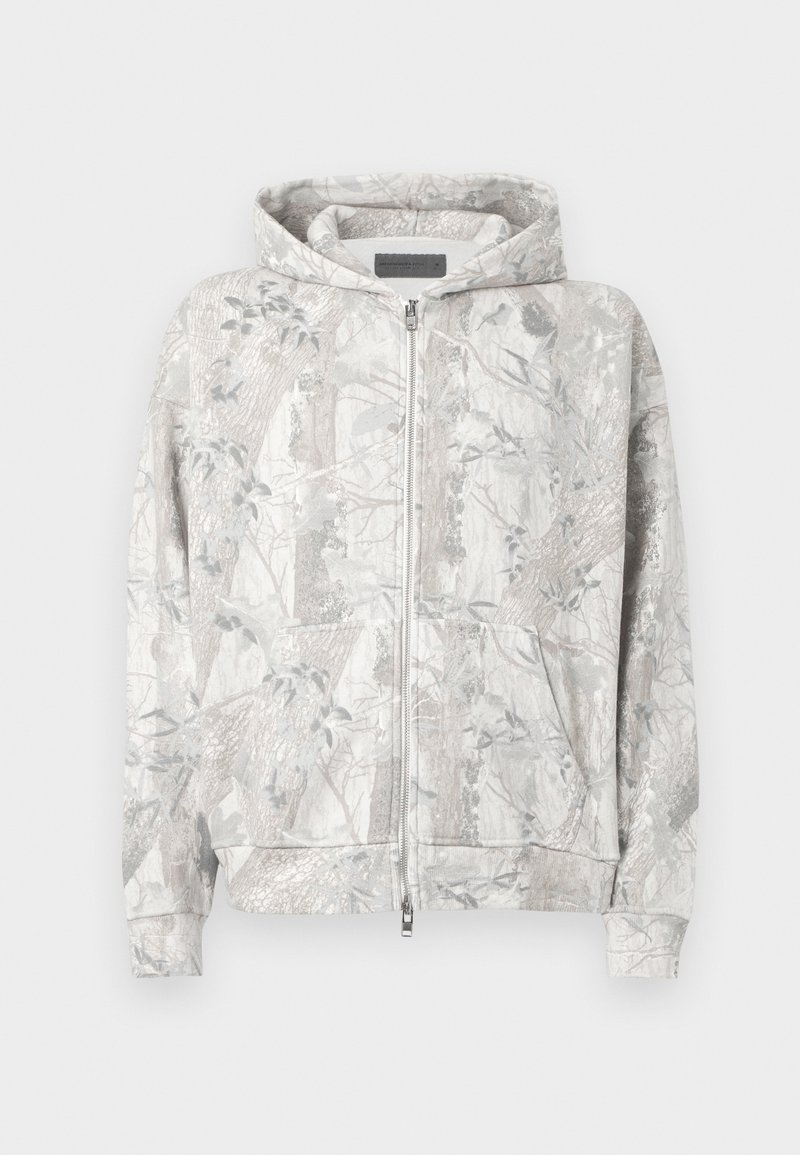 Abercrombie & Fitch Sweater met rits lichtgrijs