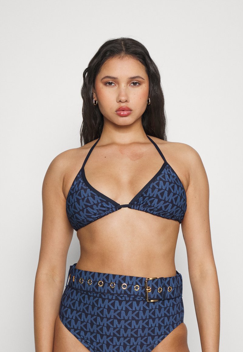 MICHAEL Michael Kors SIGNATURE Bikini top new navy/blue Zalando.ie