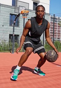 Nike Performance ZOOM FREAK - Scarpe da basket - light photo blue/black/playful pink