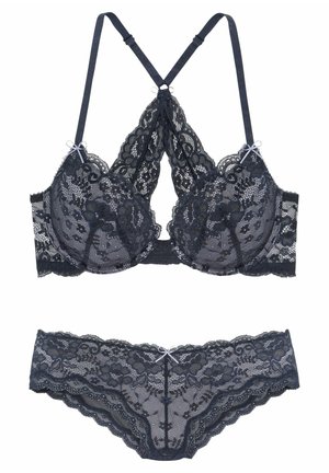 LASCANA SET - Push-up bra - nachtblau
