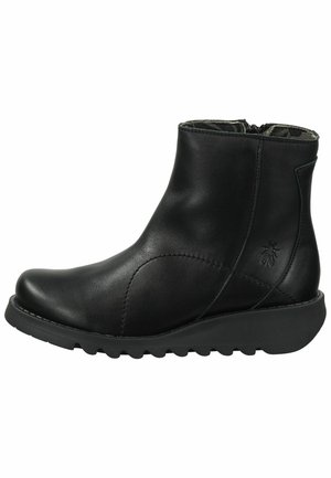 Stivaletti con la zeppa - black