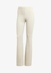 ESSENTIALS SMALL LOGO FLARED - Leggings - alumina white