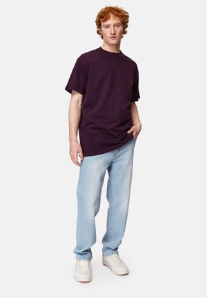 FRENCH TERRY - T-Shirt basic - dark purple