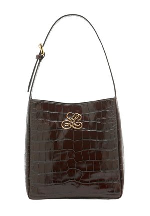 IMPORTANTE - Handbag - cioccolato oro