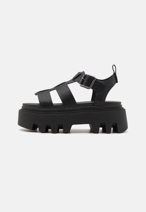 Platform sandals - black