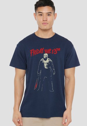 Warner Brothers, FRIDAY THE 13TH/CHCHCH AHAHAH - Print T-shirt - dark blue