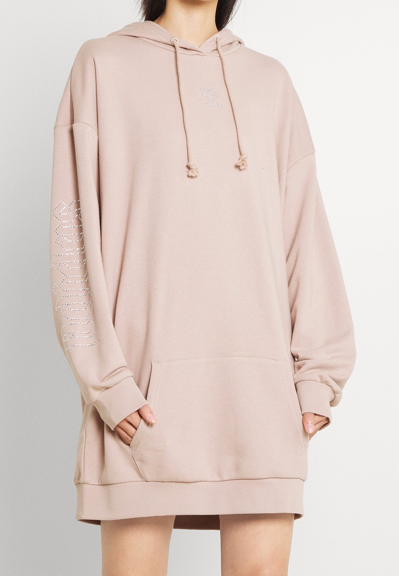 beige adidas dress ADIDAS WOMENS 3 Stripes Dress BEIGE  Tekkie Town