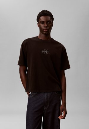 Calvin Klein Jeans MONOLOGO - T-shirts - black
