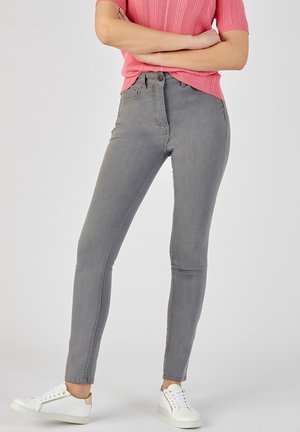 TAILLE HAUTE PERFECT - Slim fit jeans - denim gris