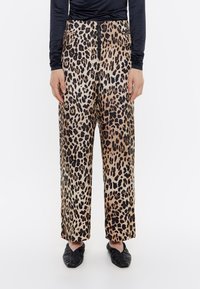 Bimba Y Lola FLUIDO - Pantalones - leopard beige