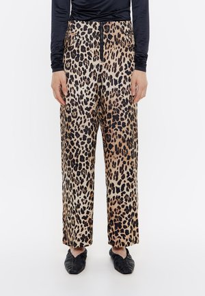 FLUIDO - Pantalones - leopard beige