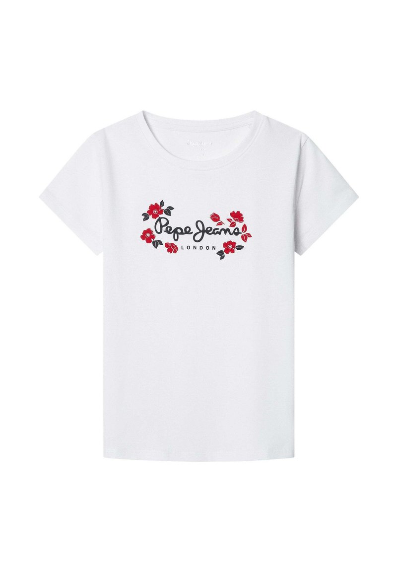 Pepe Jeans MAISIE - Triko s potiskem - white