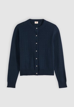 Levi's®, SUPER SOFT CREWNECK CARDI POINTELLE - Gilet - navy blazer