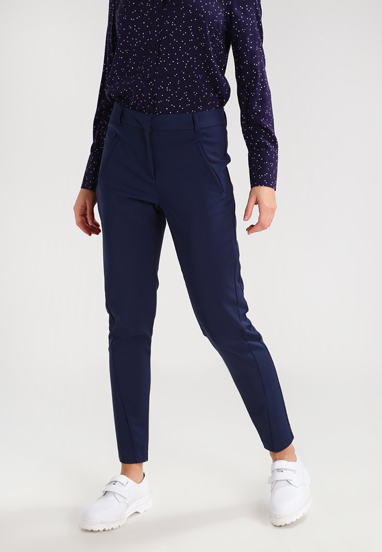 Vero Moda VMVICTORIA ANTIFIT - Chinos - navy blazer