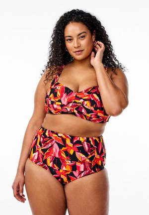 MIT PRINT - Bikini bottoms - small leaf expl aop