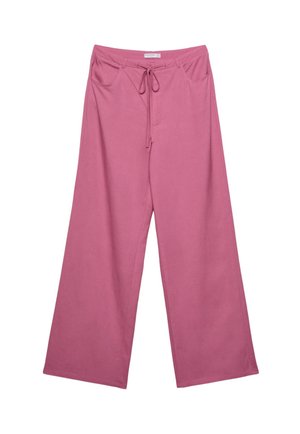Stradivarius FLOWY WITH POCKETS - Trousers - pink