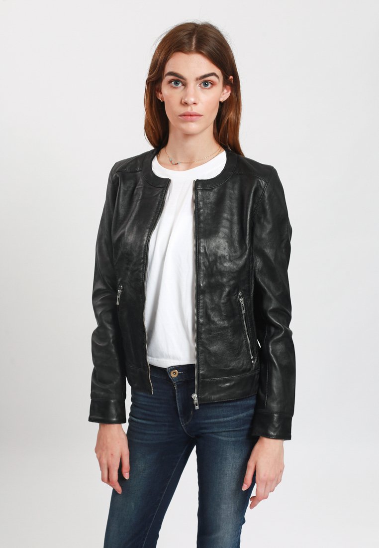 Lee Cooper Leren jas zwart Lee Cooper Leren jas zwart