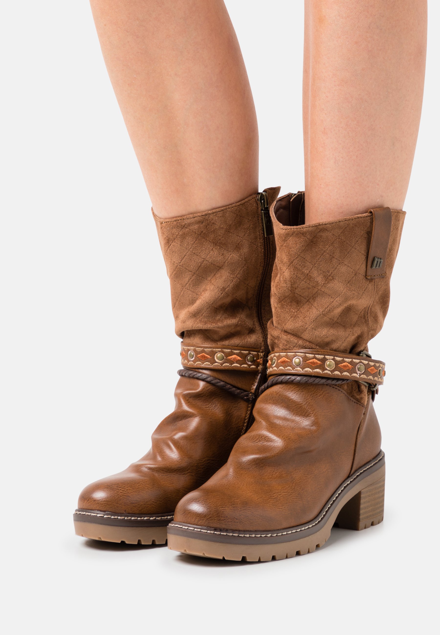 mtng DORIS - Botas camperas - lantana/marrón - Zalando.es