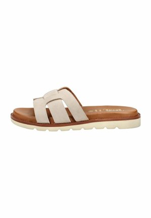 camel active PANTOLETTEN - Sandalias planas - beige