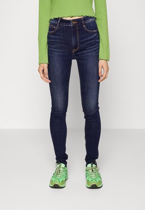 Vaqueros pitillo - blue-black denim