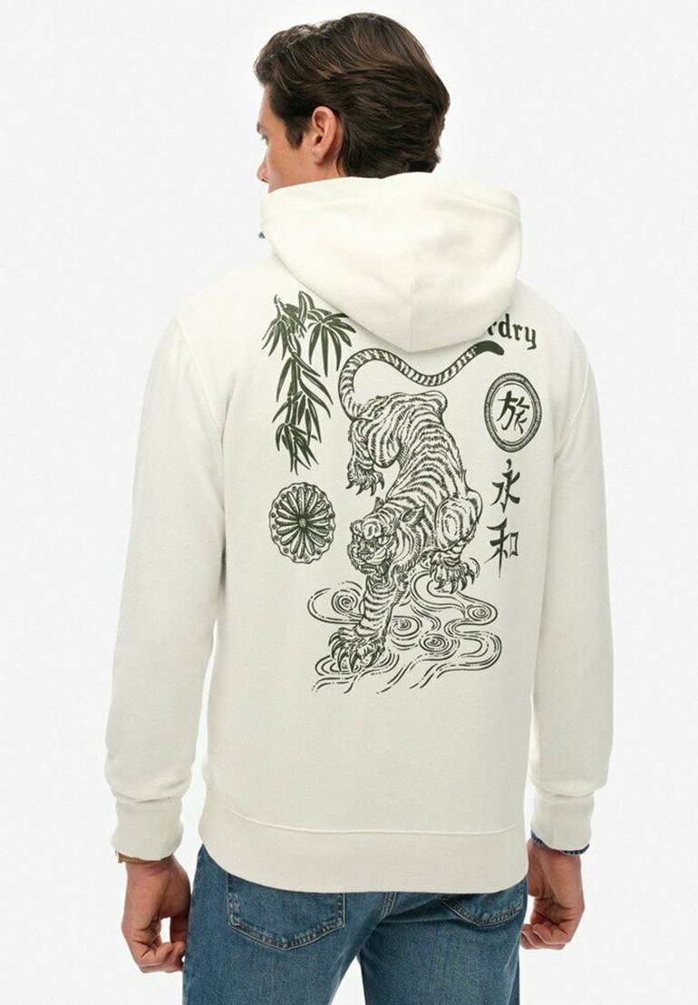 Superdry Co TOKYO NARRATIVE LOOSE Jersey con capucha off